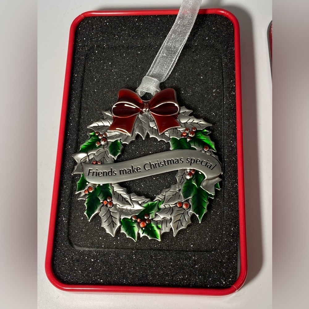 Christmas Boxed Wreath Ornament NWT